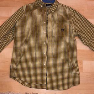 Men’s chaps long sleeve button up shirt